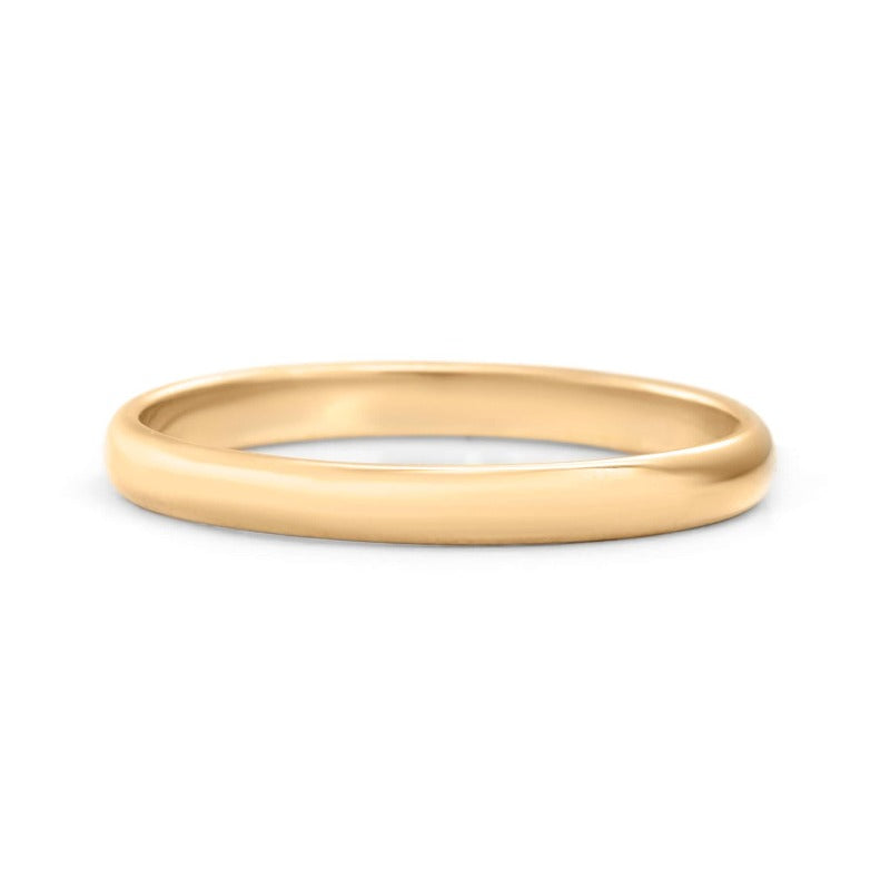 Classic Female Wedding Band_14KGold_one2threejewelry