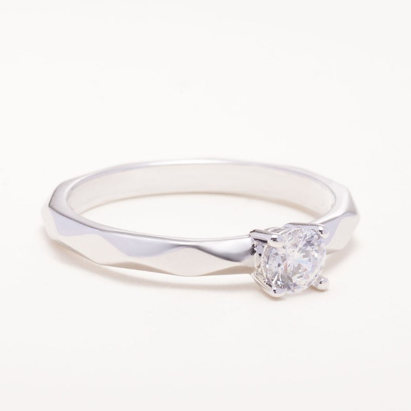 Simple Diamond Engagement Ring2