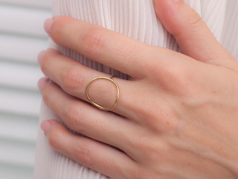 14KYellow Gold Ring_on_finger