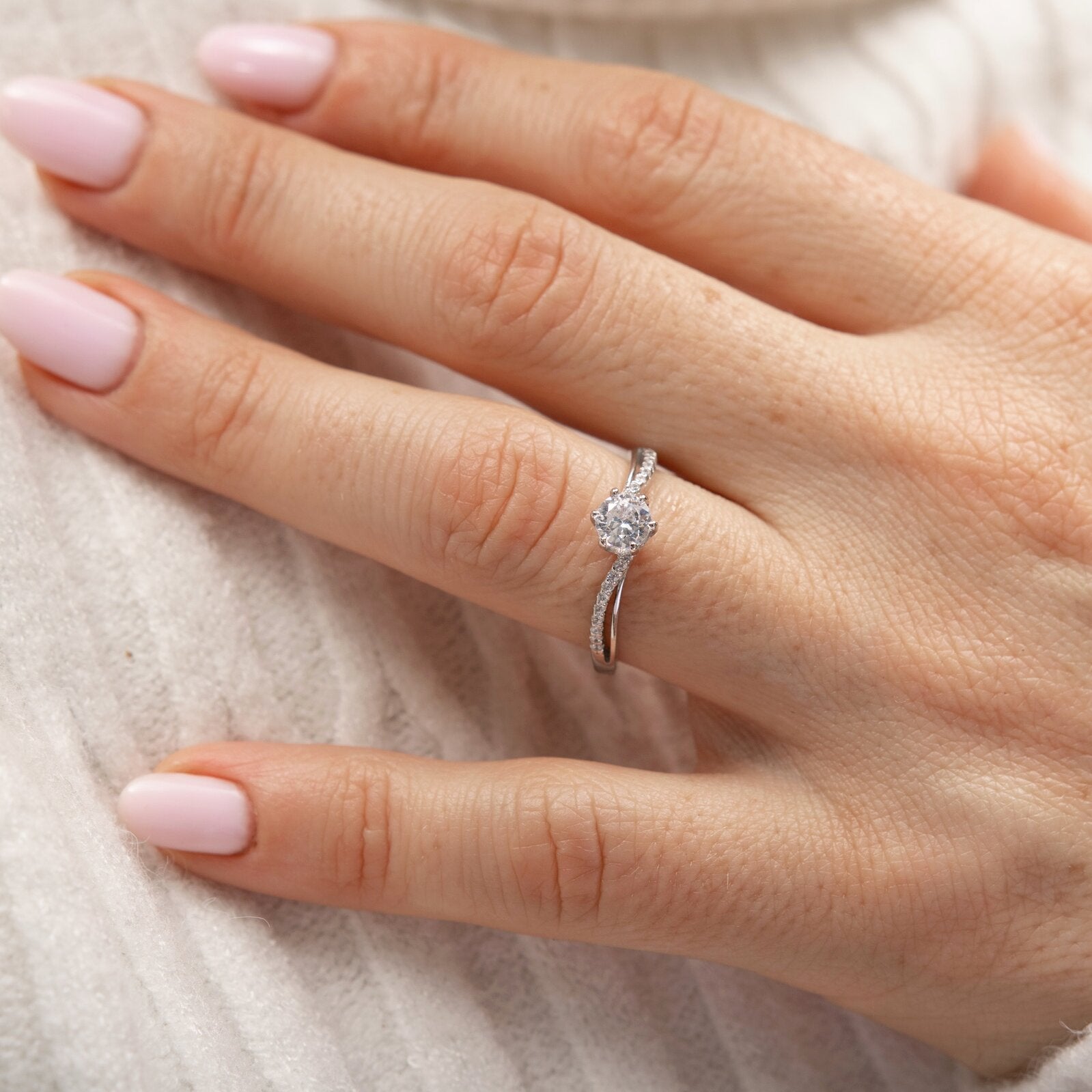 Eternity Promise Ring 7 1/2 / Rose Gold