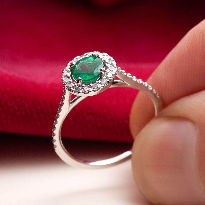 Emerald and Diamond Ring_one2threeJewelry_photo1