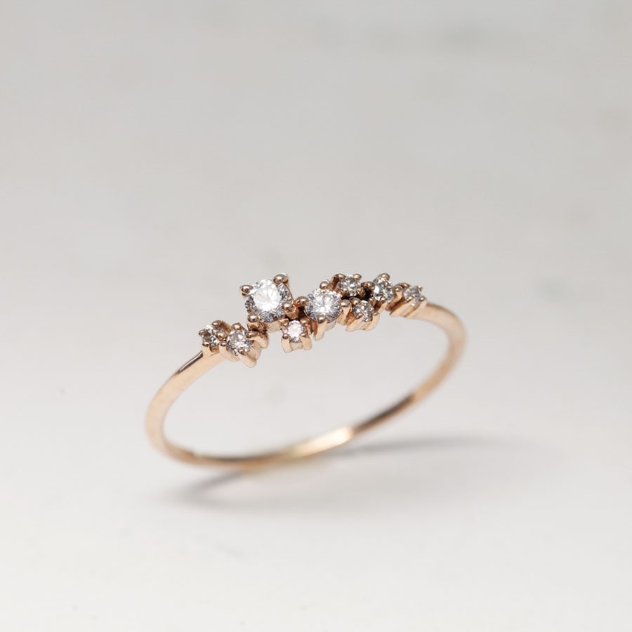 Cluster Diamond Ring_YellowGold14K_photo4