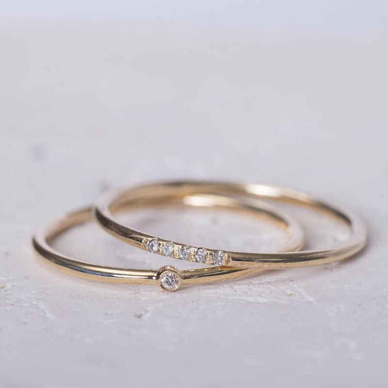 Gold Promise Ring Dainty_13KGOLD_real_diamonds_set